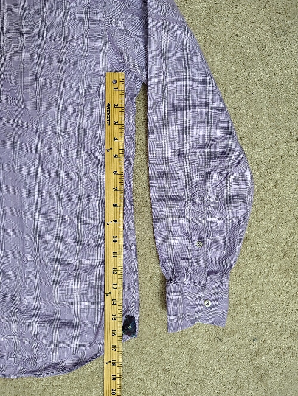 Men's Robert Talbott Lavender Dress Shirt - Picture 11 of 16